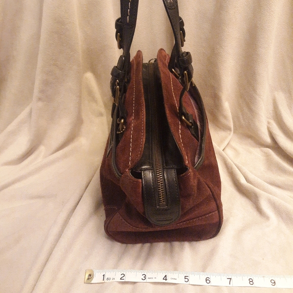 Coach Soho Satchel Purple Plum Suede Purse HO5S-7474 - Picture 4 of 13